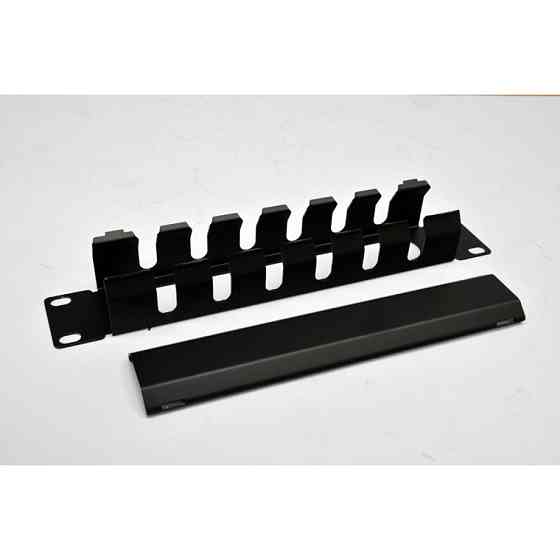 Кабельний організатор CMS 10", 1U перфорований, чорний Київ