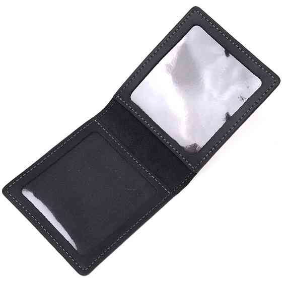 Обложка из винтажной кожи для удостоверения участника боевых действий Сердце GRANDE PELLE 16757 Черная Киев