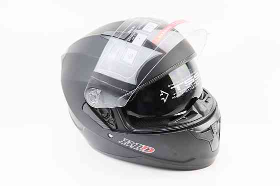 Шолом інтеграл, закритий (сертифікація DOT)+відкидні окуляри BLD-M67 М (57-58см), ЧОРНИЙ матовий Киев