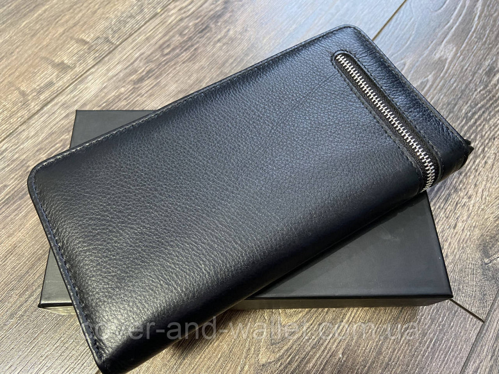 Кожаный мужской кошелек клатч на молнии и кнопках Marco Coverna M 141 Киев - изображение 10