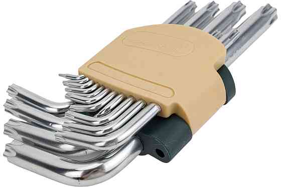 Набір ключів TORX Г-подібних довгих з отвором, 15пр. (Т6Н,T7H,T8H,T9H,Т10Н,Т15Н,Т20Н,Т25Н,Т27Н, Т30Н Одеса