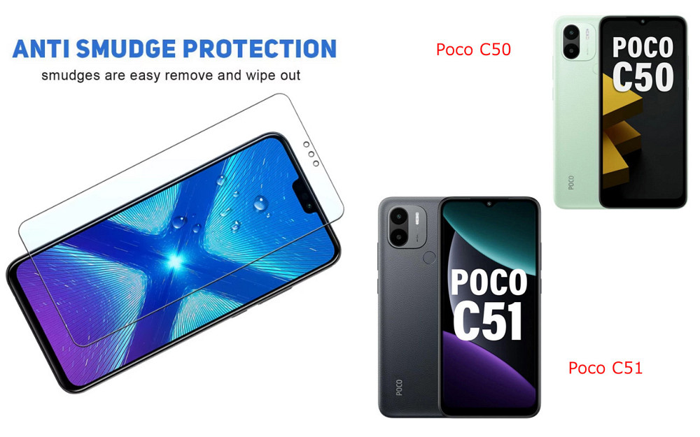 Захисне скло NeoGlass для Poco C50, Poco C51 – надпрозоре та стійке Київ - фото 3