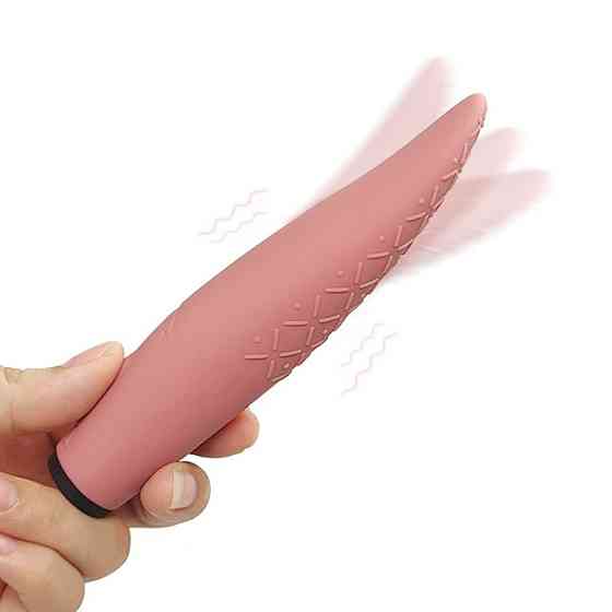 Вибратор-масcажер с эффектом движения языка Sweet Em 0064F коричневый Sex Aura Киев