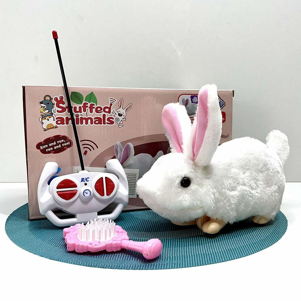 М'яка іграшка Кролик на радіокеруванні інтерактивна їздить 21см Біла (8858-8068) Чернігів - фото 8