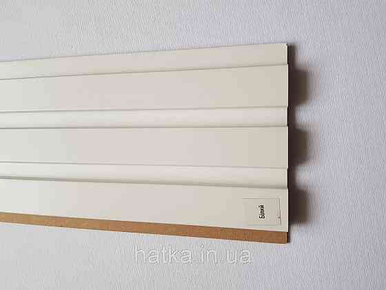 Стеновая реечная панель МДФ 117х12х2800 мм  белый СП12117-2 Киев