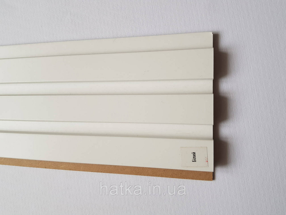 Стеновая реечная панель МДФ 117х12х2800 мм  белый СП12117-2 Киев - изображение 2