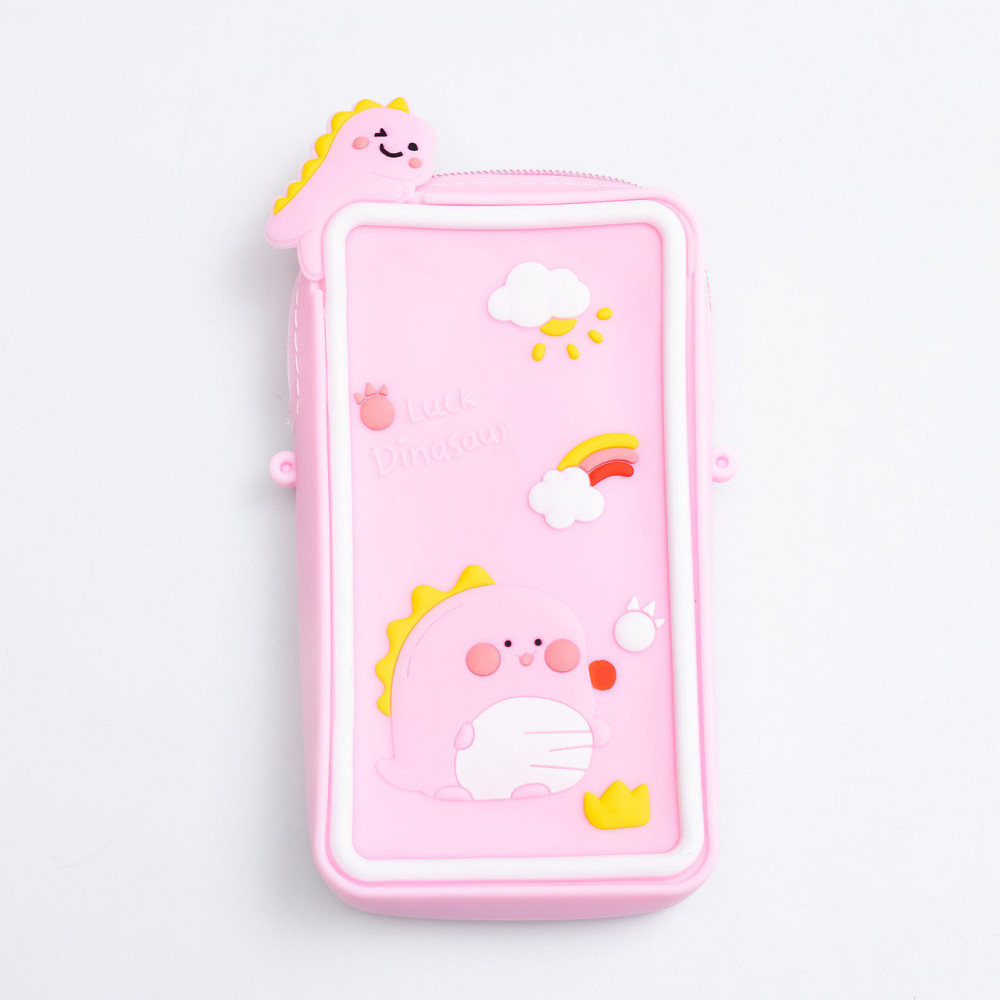 Детская силиконовая сумочка-кошелёк 17*10*3 см Розовый HP-55-20 Киев - изображение 2