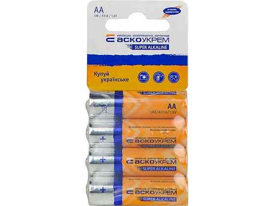 Батарейка щелочная LR6/AA 4шт SC (блистер) ТМ АСКО Киев