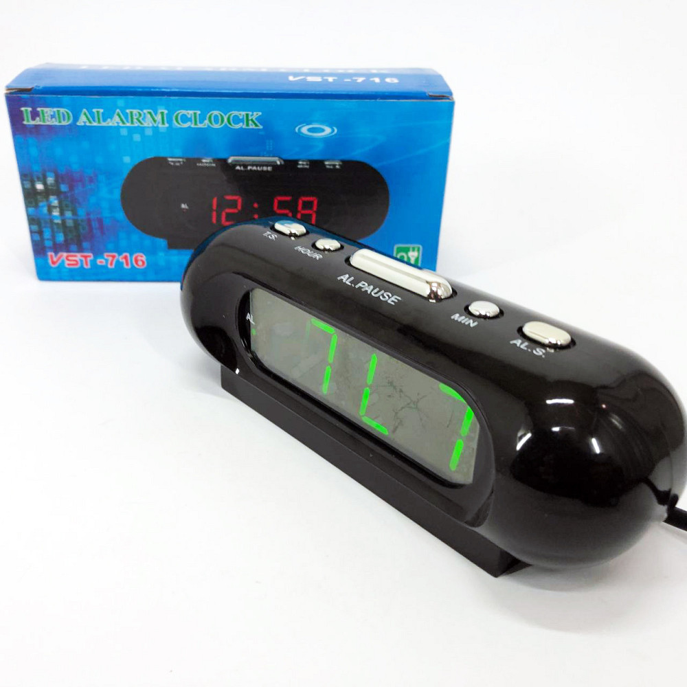 Настольные часы с автоматической подсветкой, Настольные часы с будильником Лед RL-86 Львов - изображение 8