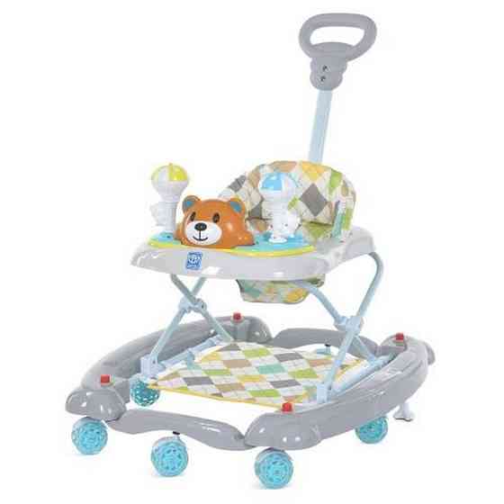 Ходунки детские Мишка M 3656A-S-4 музыка, серый Винница