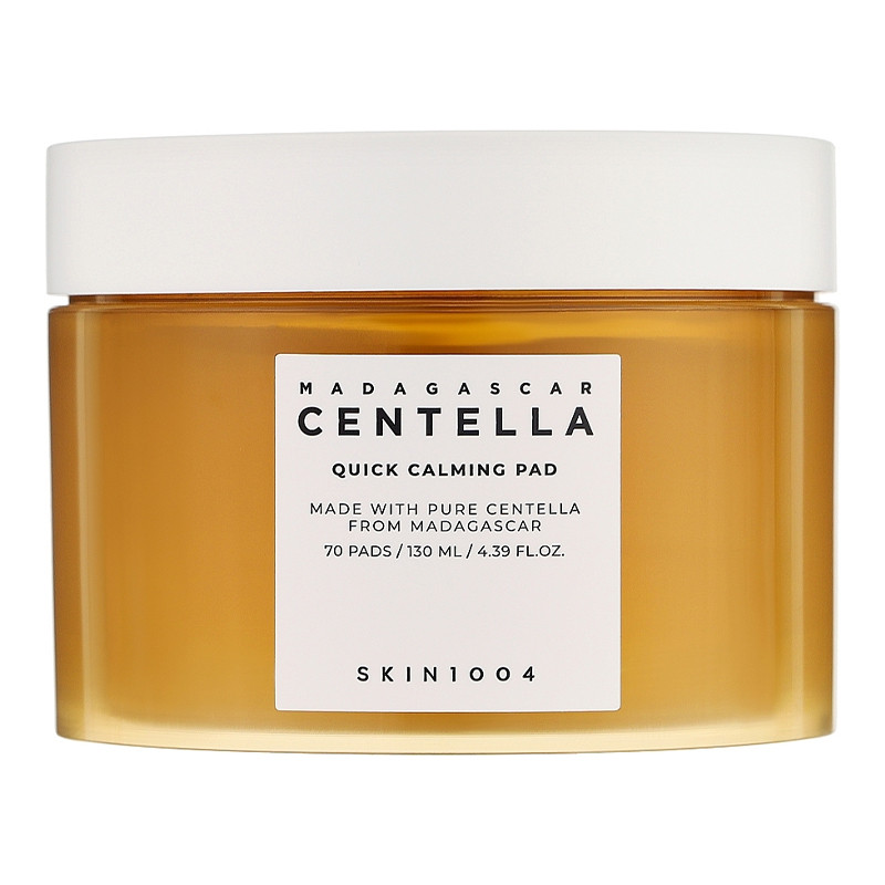 Педи заспокійливі з екстрактом центели Madagascar Centella Quick Calming Pad 70 шт SKIN1004 130 мл Київ - фото 1