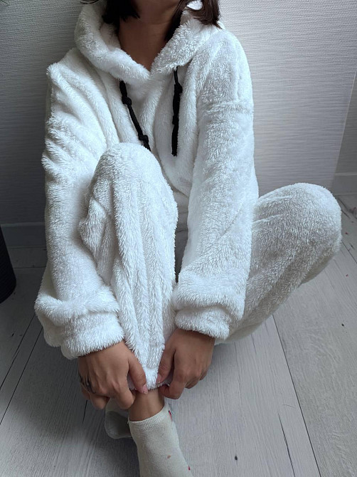 Теплый женский плюшевый костюм двойка плюшевый двухсторонний мех Одесса - изображение 5