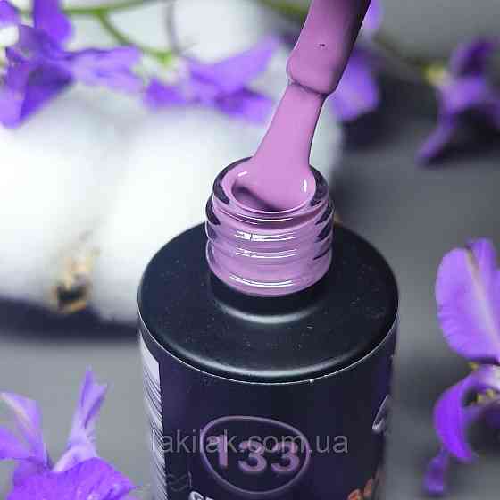Гель-лак для нігтів Bee Nails 133 (світло-баклажановий) 8мл Херсон