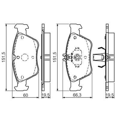 Тормозные колодки Bosch 0 986 494 002 Винница