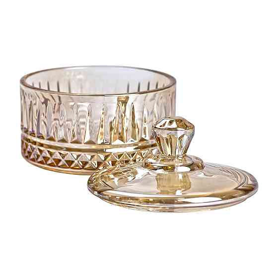 Yiwu Цукерниця з кришкою Ø 10 см скляна HP-YH-75 Коломия