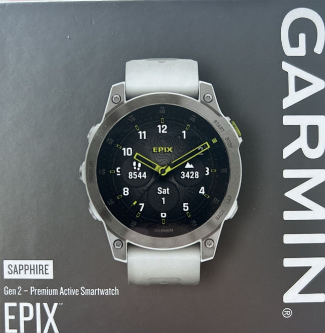 Смарт-годинник Garmin Epix Gen 2 Sapphire white (010-02582-21) Киев - изображение 5