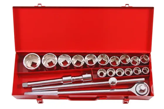 Набір головок 3/4 6-г. 20 ед. Intertool 19-50мм з трещем, 2удлін., коміром в металі. Вінниця