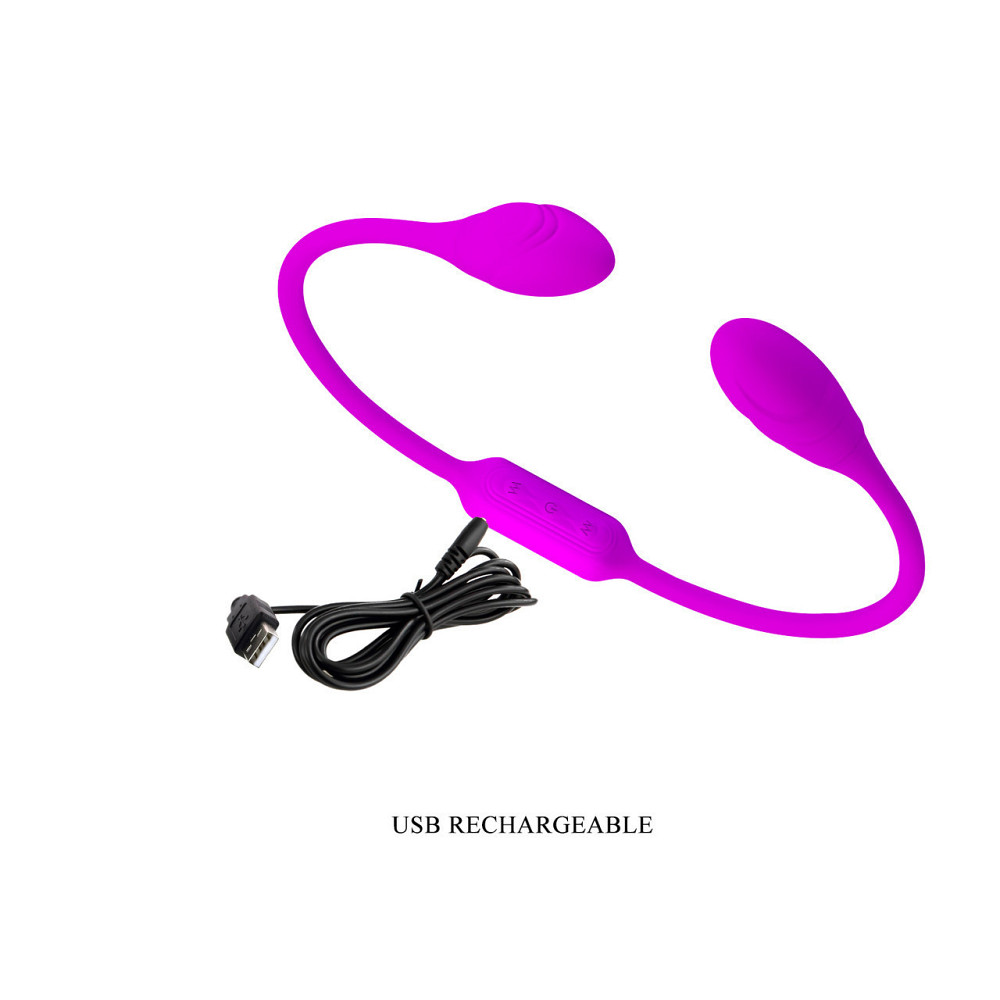 Гибкий вибростимулятор для пар PRETTY LOVE Dream Lover's Whip, фиолетовый, 65.5 х 3.2 см Sex Aura Киев - изображение 9