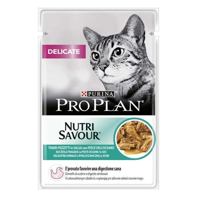 Влажный корм для кошек Purina Pro Plan Sterilized Nutrisavour с океанической рыбой 85 г Винница - изображение 3