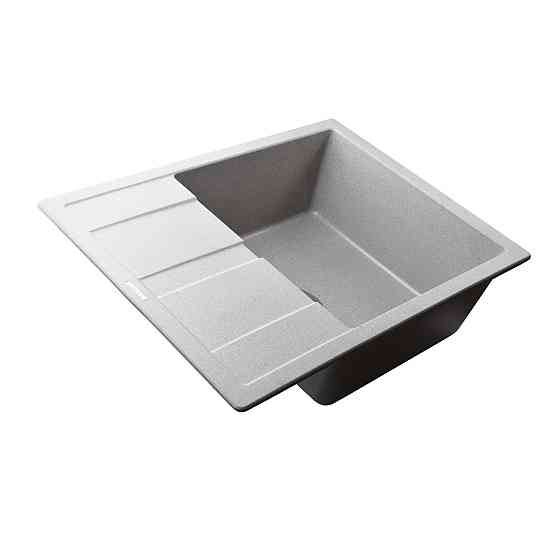 Гранітна мийка Globus Lux ONE сірий камiнь 650x500мм-А0005 Київ