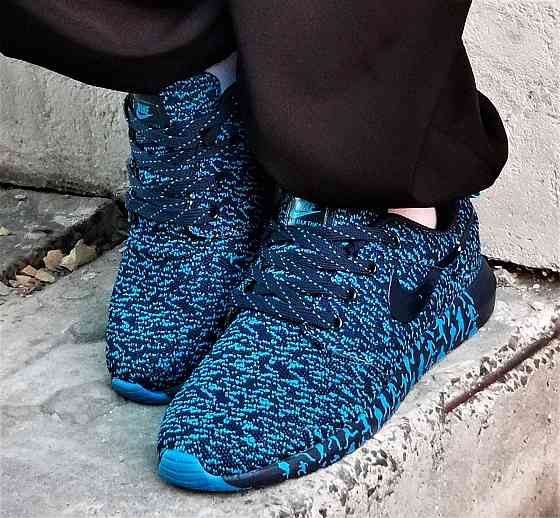 Кросівки Nike Сині Чоловічі Найк Блакитні Ткани (розміри: 41,42,43,44,45) Дніпро