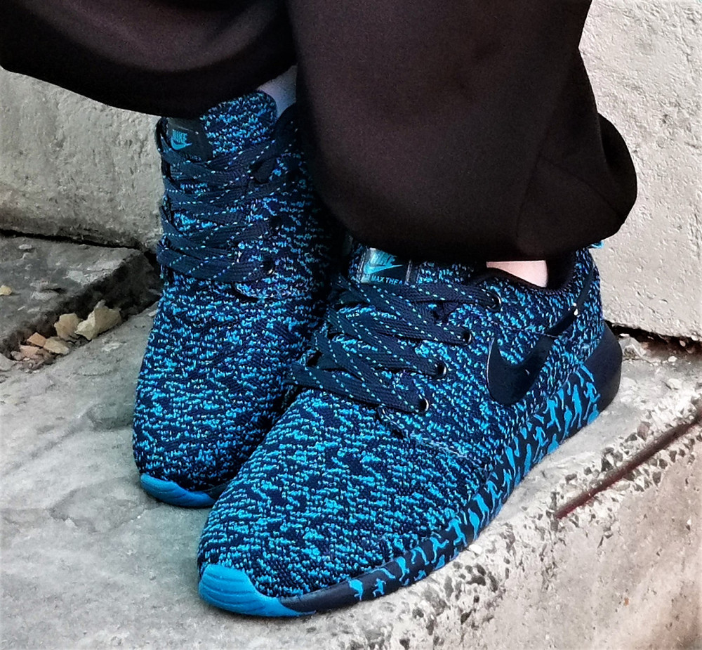 Кросівки Nike Сині Чоловічі Найк Блакитні Ткани (розміри: 41,42,43,44,45) Дніпро - фото 2