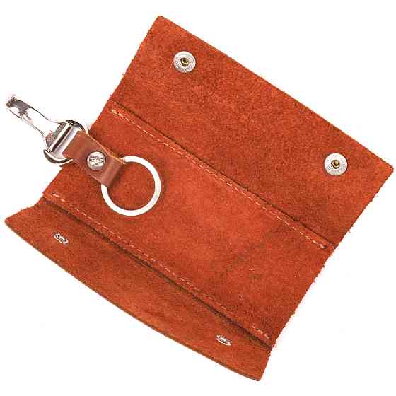 Превосходная ключница в глянцевой коже Сердце GRANDE PELLE 16721 Светло-коричневая Киев