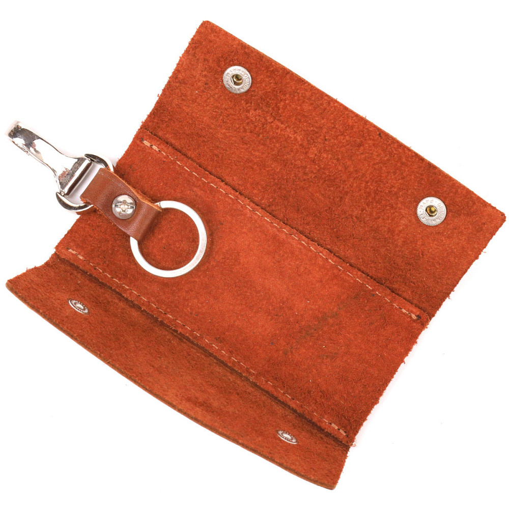 Превосходная ключница в глянцевой коже Сердце GRANDE PELLE 16721 Светло-коричневая Киев - изображение 6