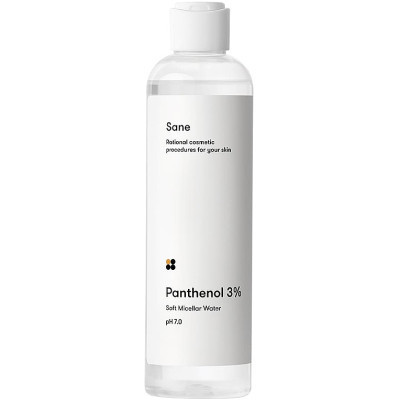 Мицеллярная вода Sane Panthenol 3% Soft Micellar Water С пантенолом Для чувствительной кожи 250 мл (4820266830366) Винница - изображение 1