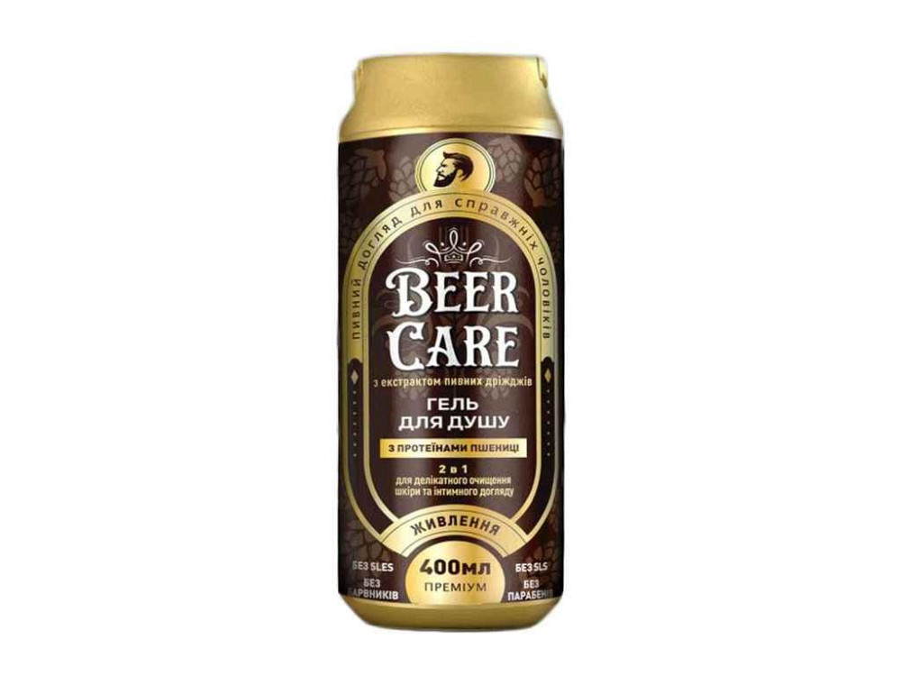 Гель для душа 400мл С ПРОТЕИНАМИ ПШЕНИЦЫ Питание 2в1 ТМ BEER CARE Киев - изображение 1