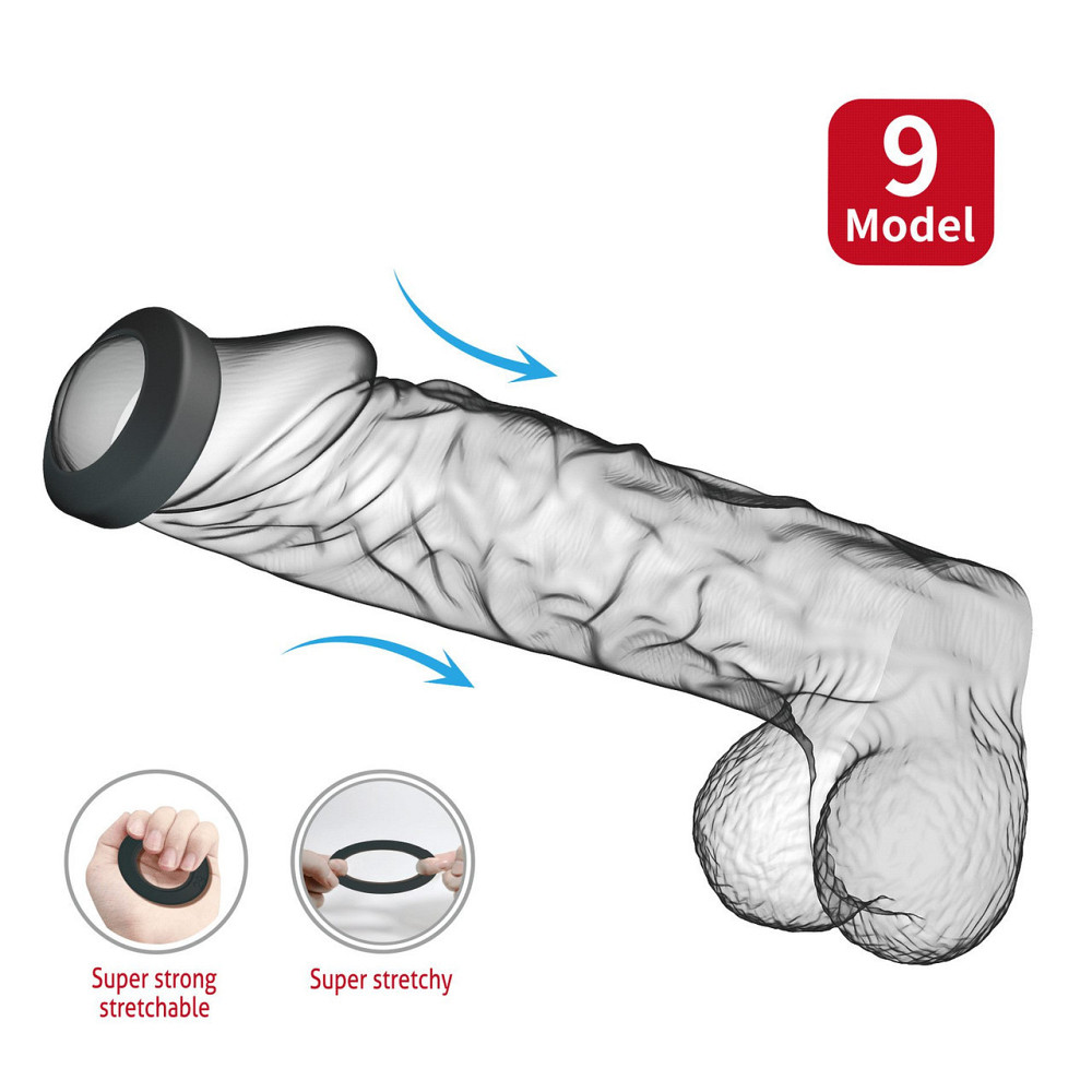 Ерекційне кільце Crazy Bull №9 - Brodan super soft silicone, BI-210351 Sex Aura Київ - фото 2