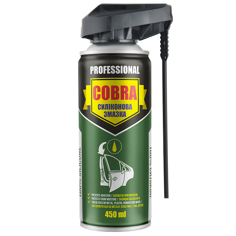 Смазка силиконовая Nowax Silicone Spray Professional Cobra 450 мл Львов - изображение 1