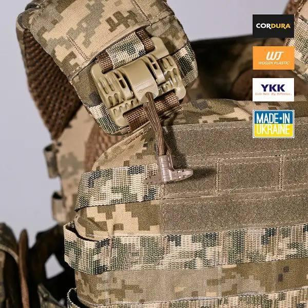 Тактическая плитоноска М5 + 6 подсумков (без плит) Пиксель Винница - изображение 8