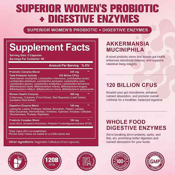 Women's Probiotic 120caps 60serv Луцьк