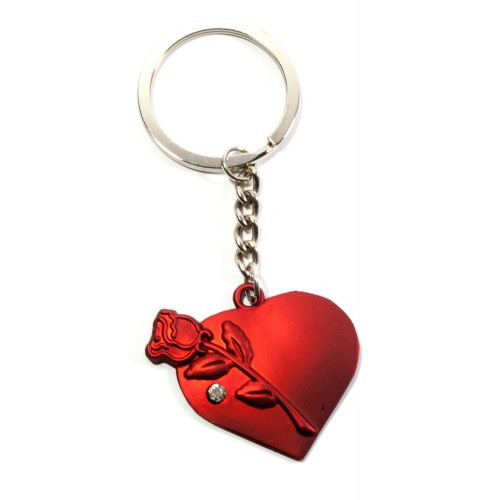 Брелок для ключей Сердце с розой Киев - изображение 1
