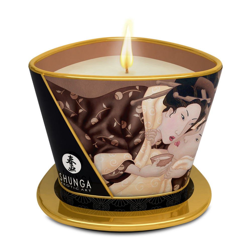 Масажна свічка Intoxicating Chocolate, аромат шоколаду, 170 мл SHUNGA (Канада) Sex Aura Київ - фото 2