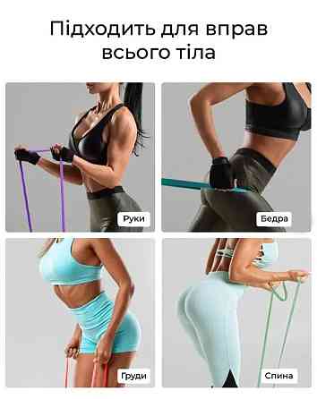 U-POWEX UP_1065 Power Band Level 5 (23–57 кг), оливкова еспандер-петля для фітнесу та кросфіту​ Київ