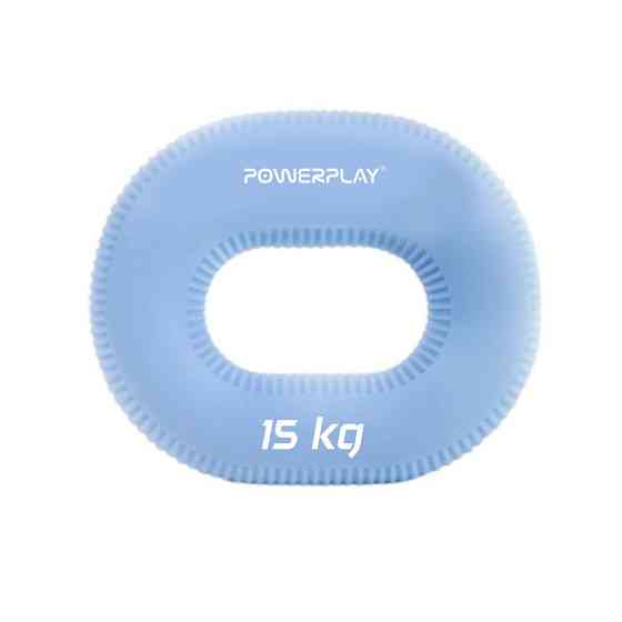 Эспандер кистевой силиконовый PowerPlay PP-4336 Hand Grip Light 15 кг. Голубой Киев