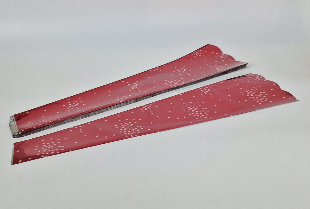 Конусне паковання під квіти h70/7низ/20верх метал червоний (100 шт.) візерунок137 (1) (100 шт.) Харків - фото 1