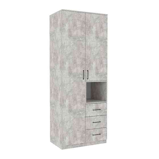 Шафа для одягу Tetris Т-1, Бетон, 800/520/2100 Львів