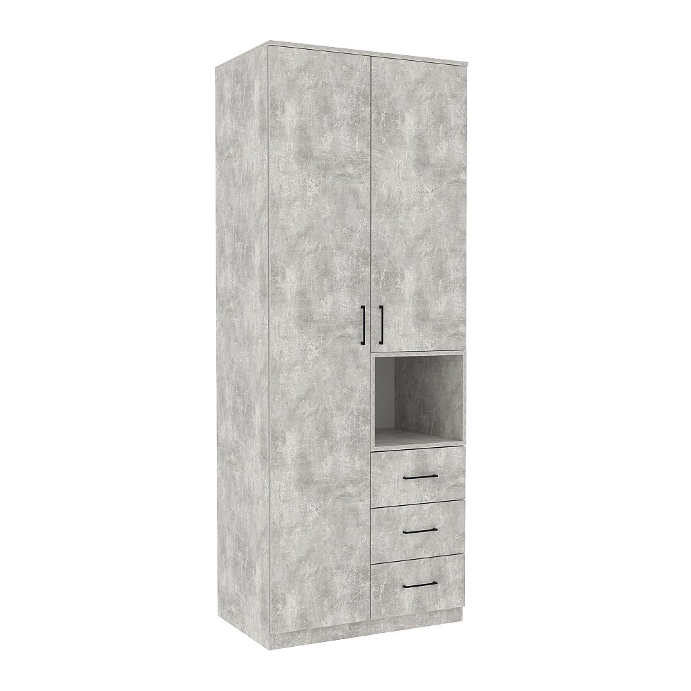 Шафа для одягу Tetris Т-1, Бетон, 800/520/2100 Львів - фото 1