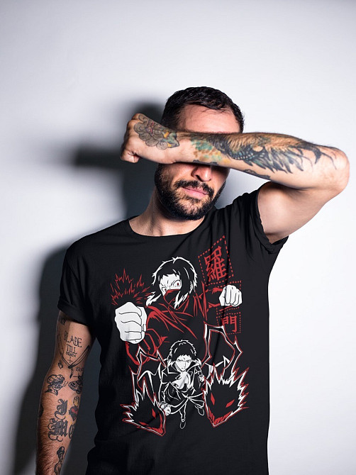 Футболка мужская аниме Акутагава Бунгоу Страй Догс оверсайз (S/M/L) Черний AnimeJ0536 Днепр - изображение 8