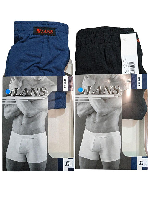 Мужские трусы транки Lans однотонные Lans 06/005 3XL Киев - изображение 3