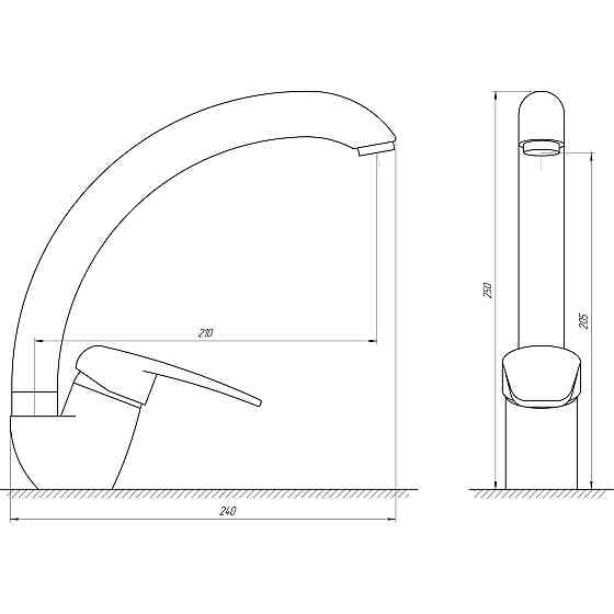Змішувач для кухні Globus Lux Koln GLK-0203S Тернополь