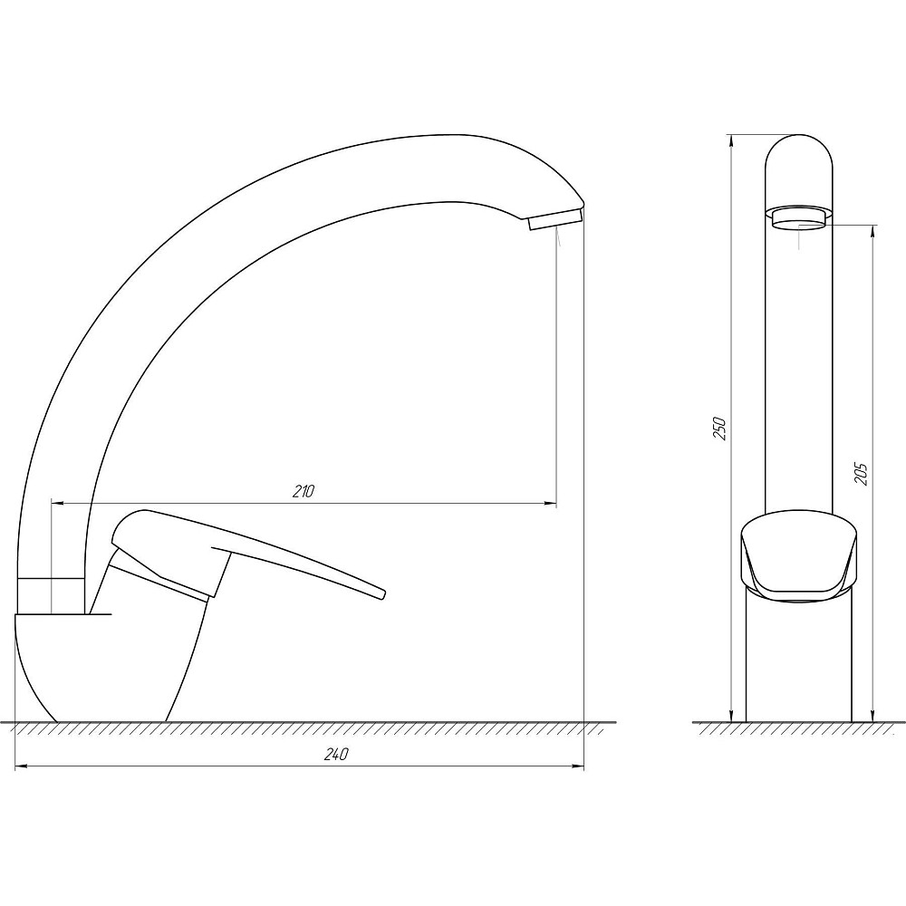 Змішувач для кухні Globus Lux Koln GLK-0203S Тернополь - изображение 6