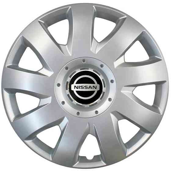 Автомобільні модельні ковпаки R16 Nissan 426 4шт, SJS, сріблясті Київ