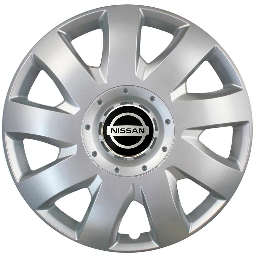 Автомобільні модельні ковпаки R16 Nissan 426 4шт, SJS, сріблясті Київ - фото 1