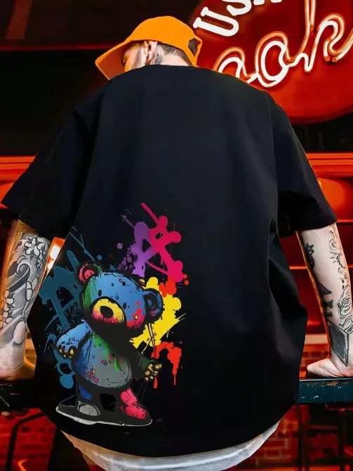 Футболка чоловіча с принтом  42 Чорний 2664090217 Дніпро - фото 1