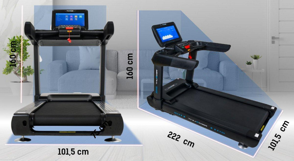 Беговая дорожка электрическая THUNDER ZION-TFT-BLACK Киев - изображение 3