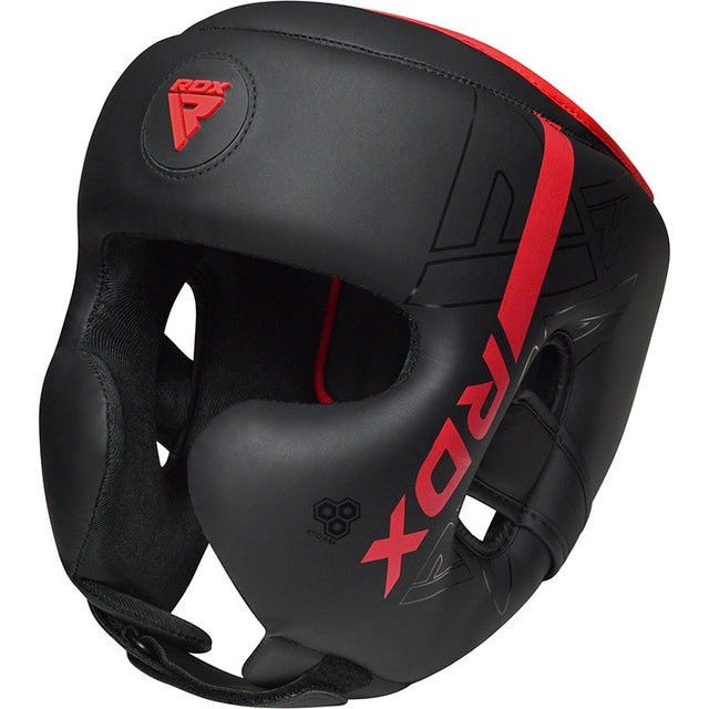 Боксерський шолом RDX F6 KARA Matte Red S (капа в комплекті) Каменское - изображение 3